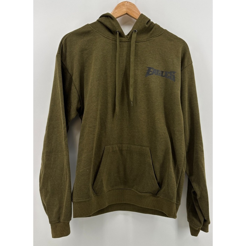 Philadelphia Eagles Mission Ridge Hoodie Mens Small Olive Green Vintage NFL S